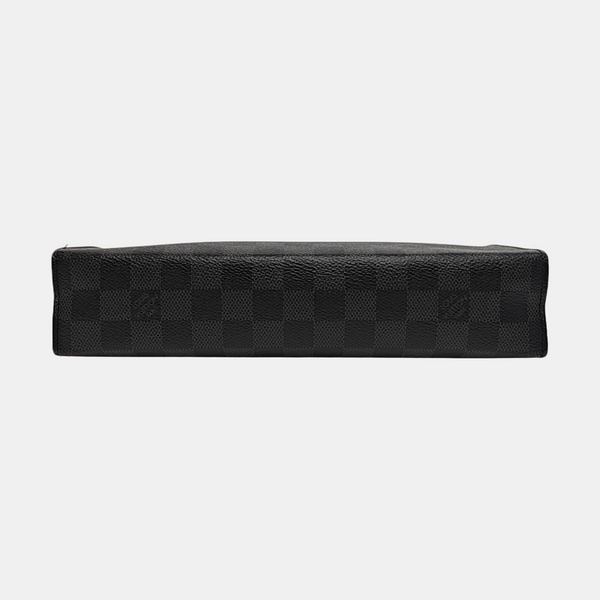 Pochette Voyag MM Damier Graphite Coated Canvas Gray