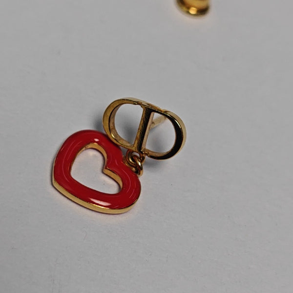Petit CD Metal Gold Earrings