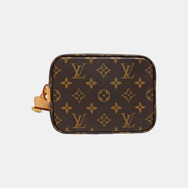 ALL IN BB Monogram Coated Canvas Brown