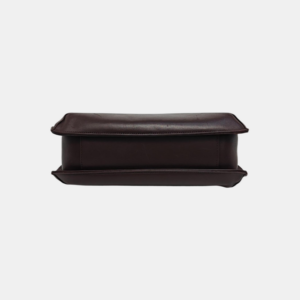 Calfskin Shoulder Bag Brown