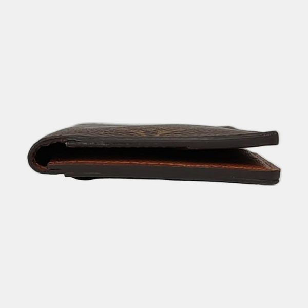 JAMES Monogram Coated Canvas Brown Wallet