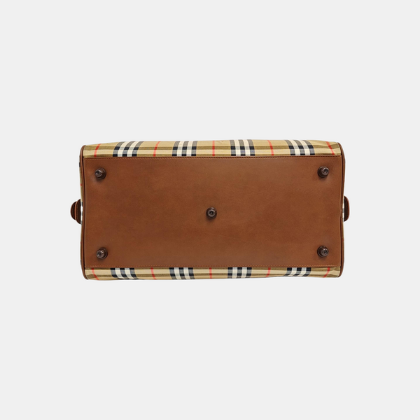 Canvas Top Handle Bag Brown