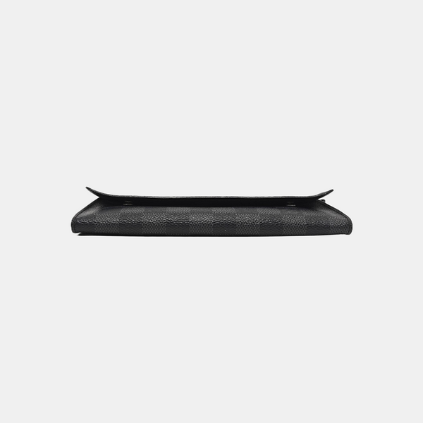 GRAPHITE LONG Damier Graphite Coated Canvas Gray Wallet