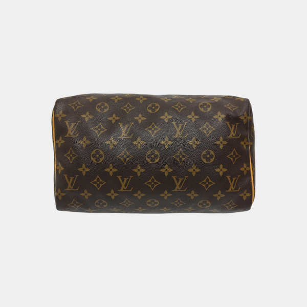 SPEEDY 30 Monogram Coated Canvas Brown