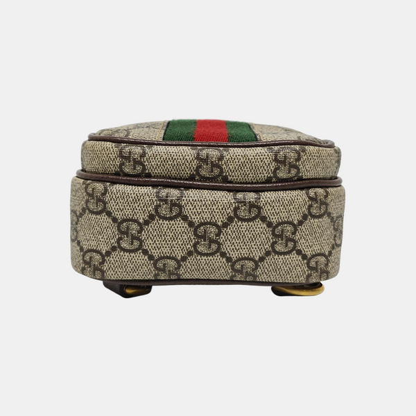 Ophidia Mini Monogram Coated Canvas Beige
