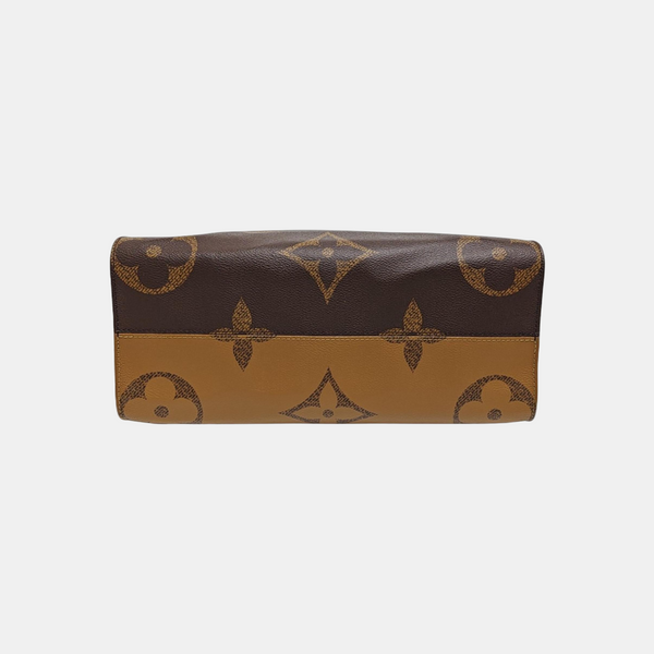 ONTHEGO MM Monogram Coated Canvas Brown