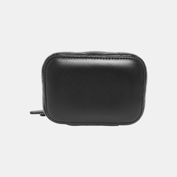 VANITY CASE Mini Quilted Lambskin Black