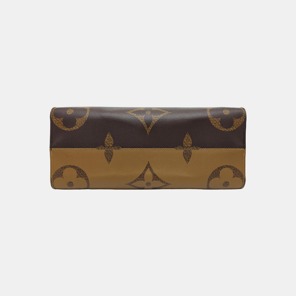 ONTHEGO MM Monogram Coated Canvas Brown