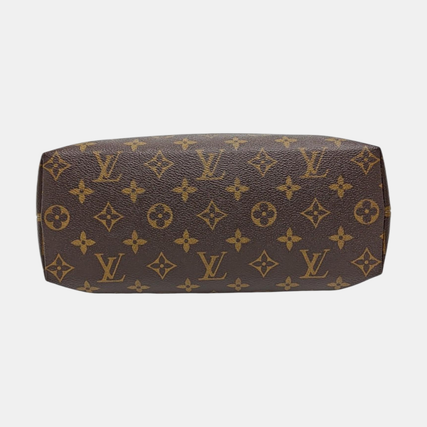 COSMETIC GM Monogram Coated Canvas Brown