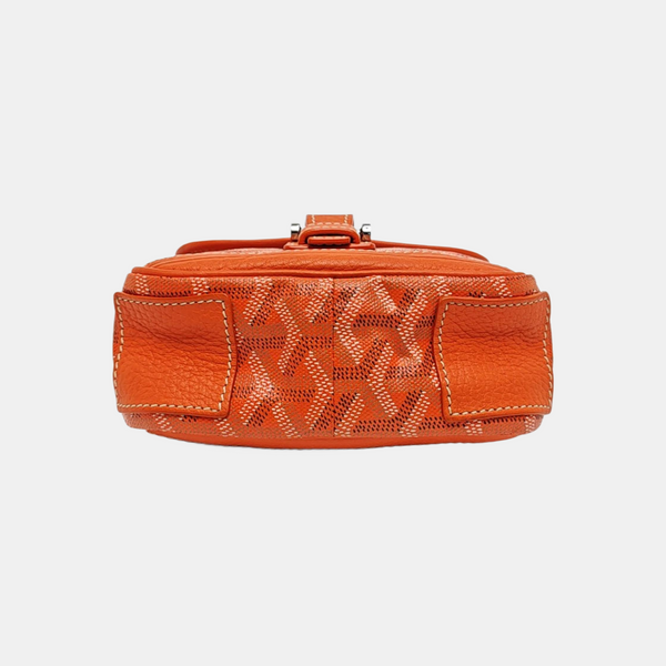 Coated Canvas Shoulder Bag Orange