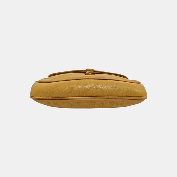 Calfskin Top Handle Bag Brown