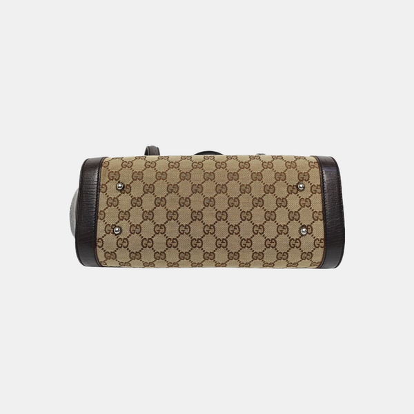 Monogram Canvas Top Handle Bag Beige