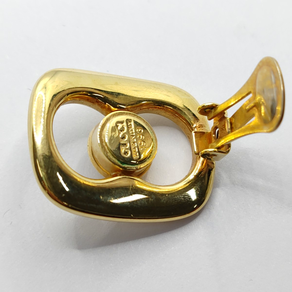 Metal Gold Clip On Earrings