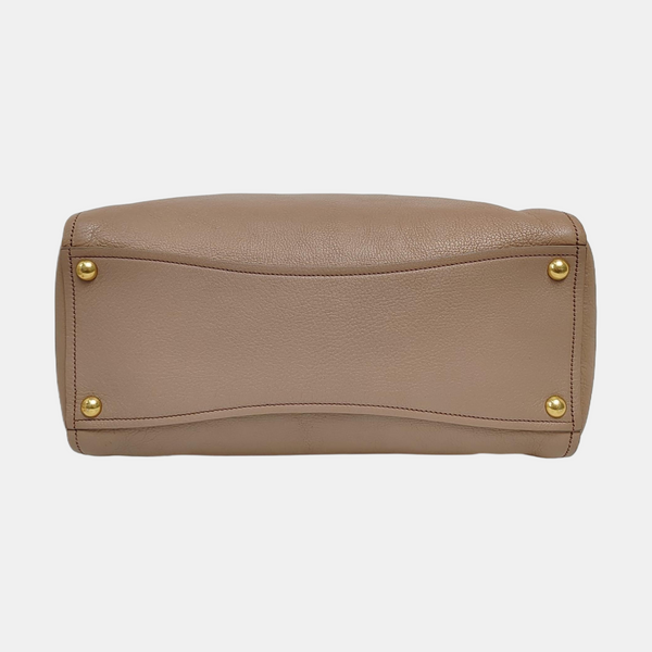 Calfskin Tote Bag Brown