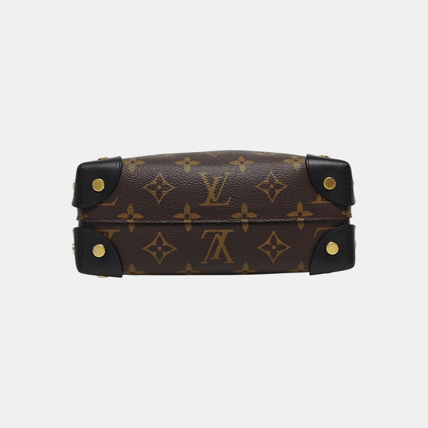 PETITE MALLE Monogram Coated Canvas Brown