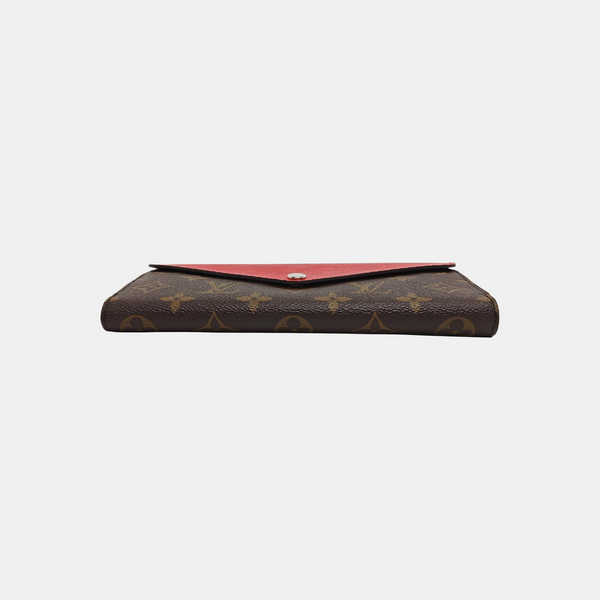 MARIE LOU Monogram Coated Canvas Brown Wallet