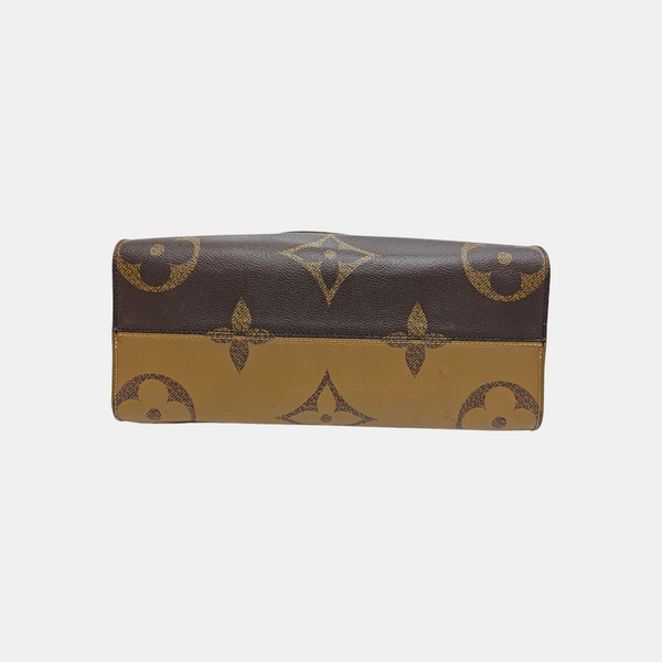 ONTHEGO MM Monogram Coated Canvas Brown