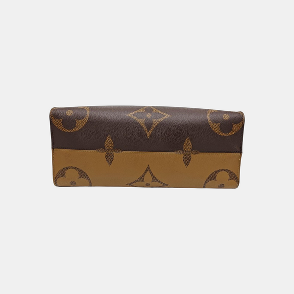 ONTHEGO MM Monogram Coated Canvas Brown