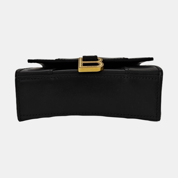 Hourglass Mini Calfskin Black