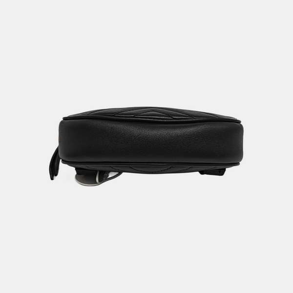 GG Marmont Super Mini Quilted Calfskin Black