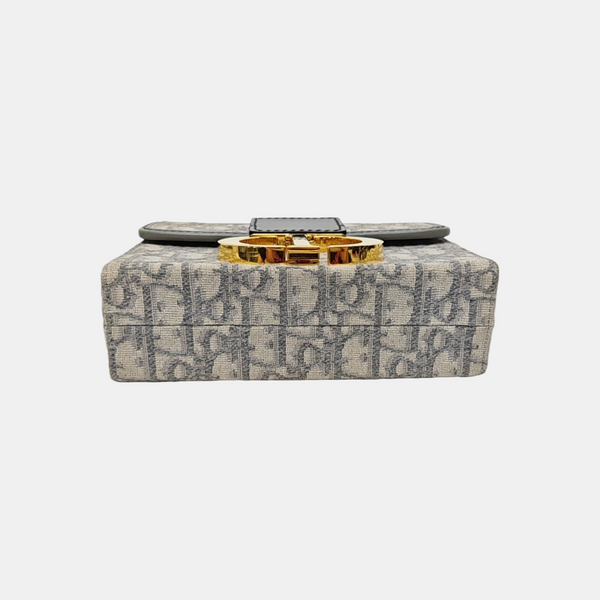 30 Montaigne Mini Oblique Canvas Gray