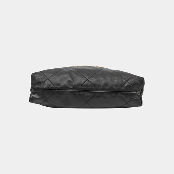 CHANEL 22 Small Quilted Calfskin Black
