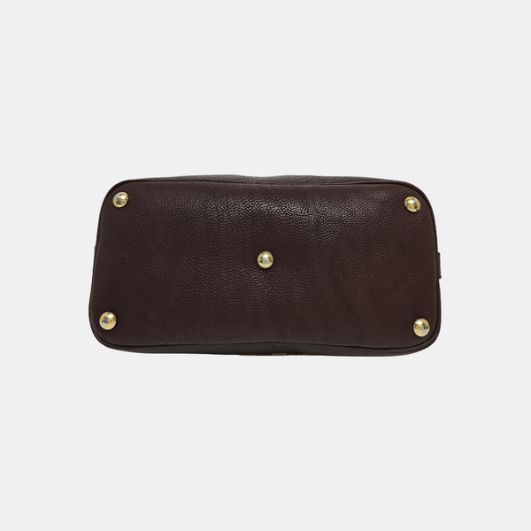 Monogram Canvas Tote Bag Brown