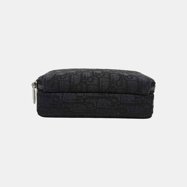 Oblique Canvas Crossbody Bag Black