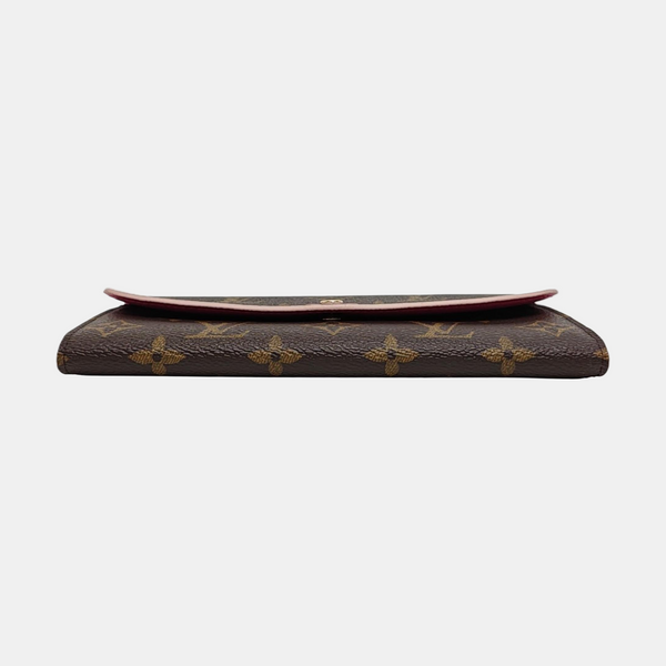EMILIE Monogram Coated Canvas Brown Wallet