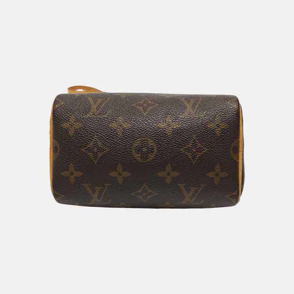 SPEEDY Nano Monogram Coated Canvas Brown