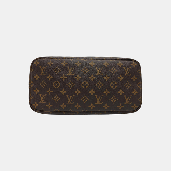 NEVERFULL MM Monogram Coated Canvas Brown