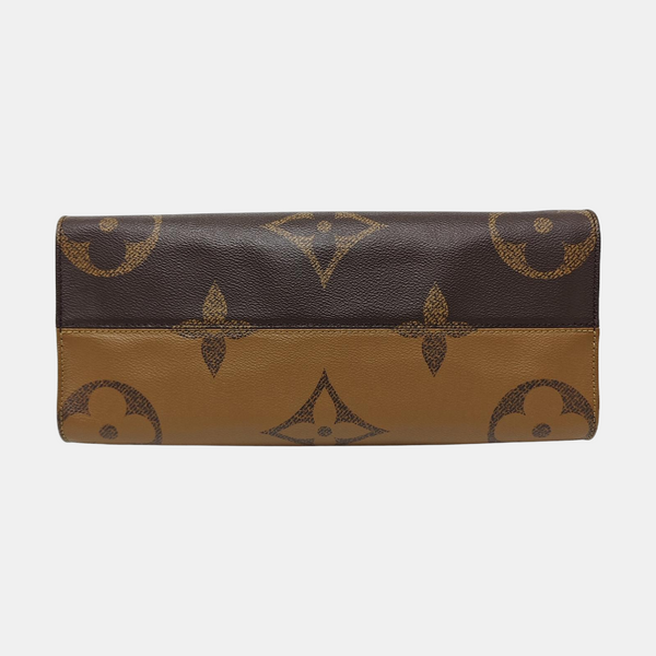 ONTHEGO MM Monogram Coated Canvas Brown