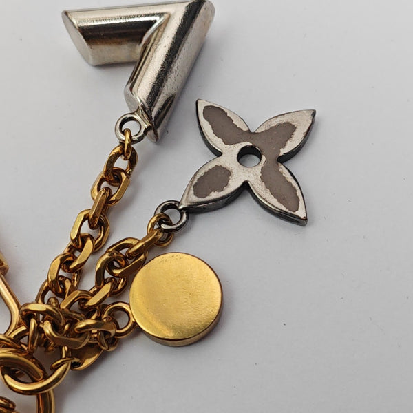 Metal Bag Charm Gold