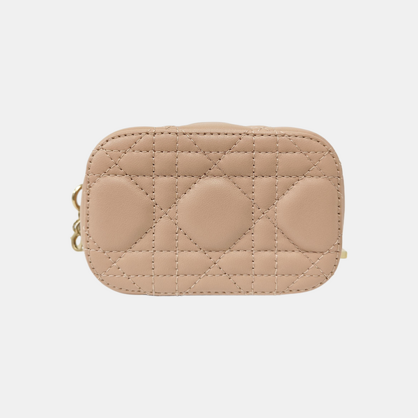 Lady Dior Super Mini Cannage Lambskin Pink