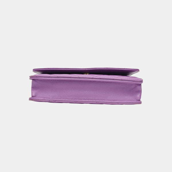KELLY Quilted Calfskin Purple
