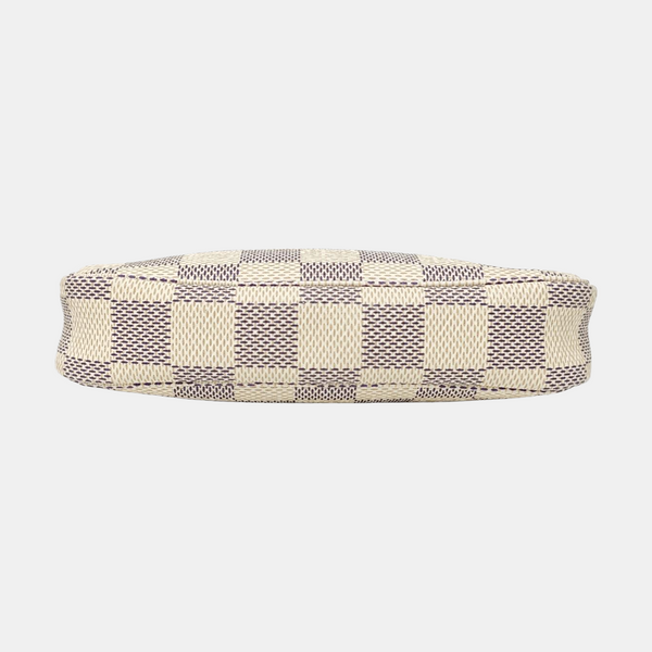 Authenticated pre-owned ACCESSOIRES Mini Coated Canvas White - Top Handle Bag at Looply