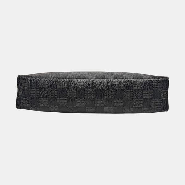 Pochette Voyag MM Damier Graphite Coated Canvas Gray