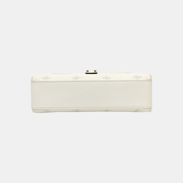 MADELEINE Mini Monogram Calfskin White