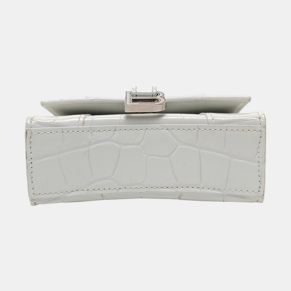 Hourglass Mini Calfskin White