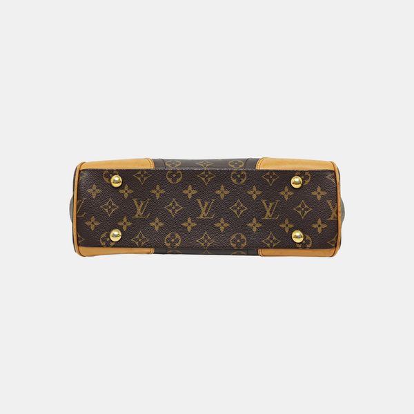 BEVERLY MM Monogram Coated Canvas Brown