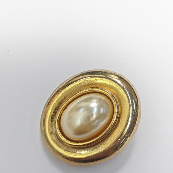Metal Gold Clip On Earrings