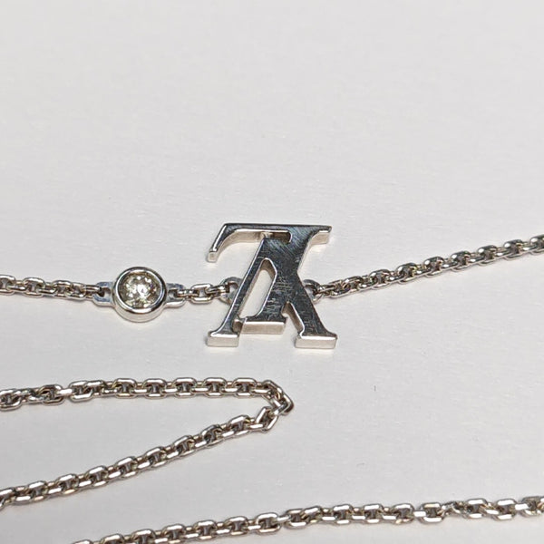 IDYLLE BLOSSOM 18k White Gold Silver Necklace
