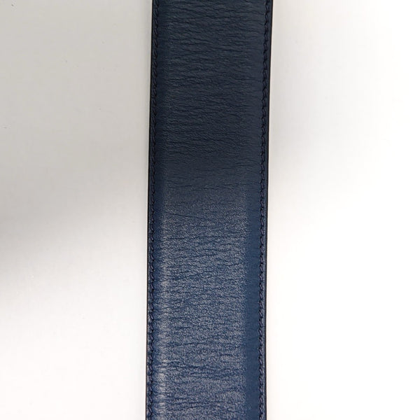 Leather Belt Blue