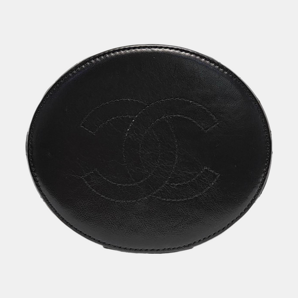 Authenticated pre-owned TRENDY CC Quilted Lambskin Black - Top Handle Bag at Looply