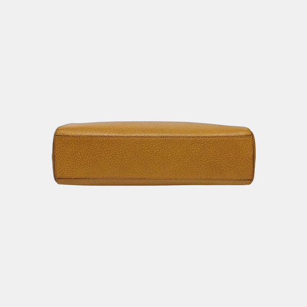 Calfskin Top Handle Bag Yellow