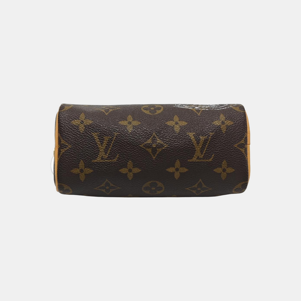 SPEEDY Nano Monogram Coated Canvas Brown