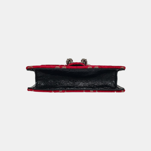 Dionysus Super Mini Monogram Velvet Red
