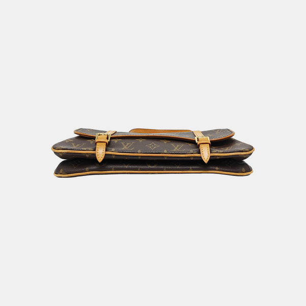 MARELLE Monogram Coated Canvas Brown