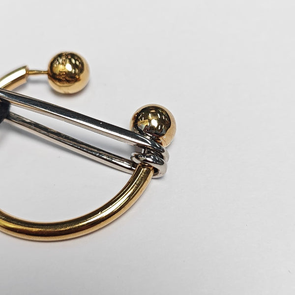 Metal Gold Stud Earrings