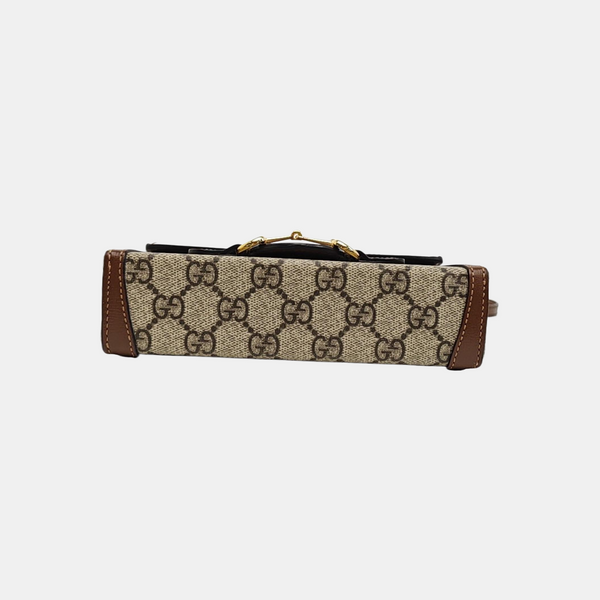 Horsebit 1955 Mini Monogram Coated Canvas Beige